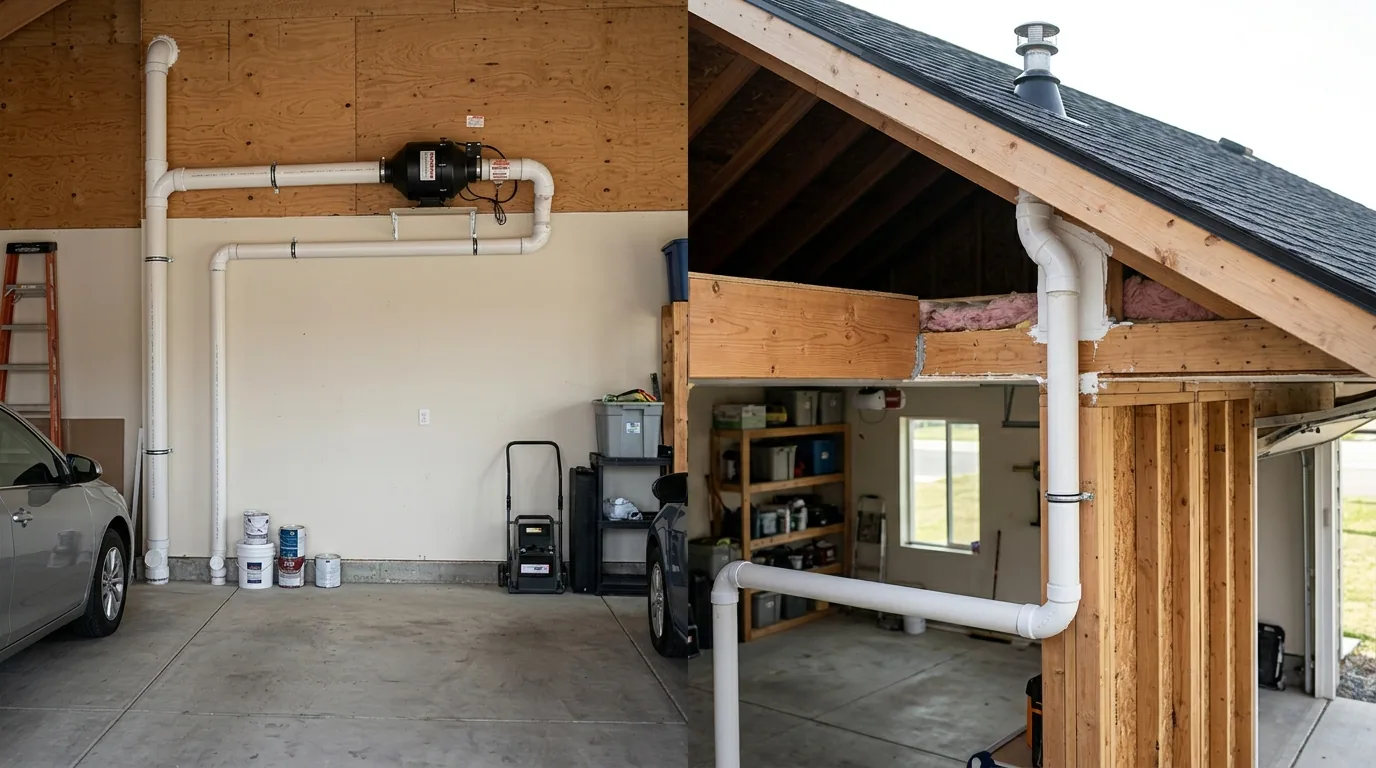 The finished result of professional radon: the completed work looking clean, correct and newly — Rochester, MN